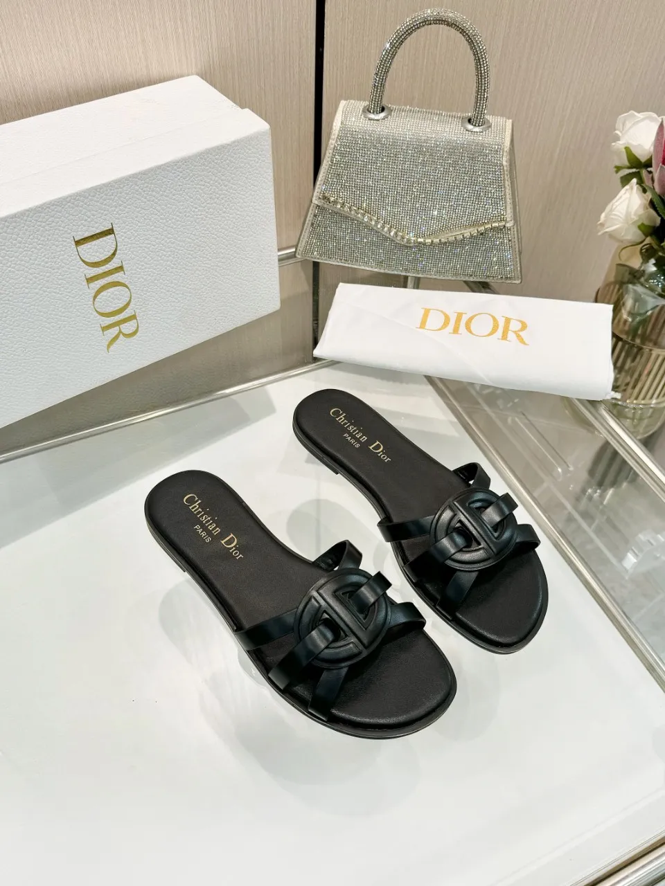👟👟Ex-factory price 340👟👟 Dior new model, 9 colors available, cowhide fabric, code number 35-42, leather sole +40